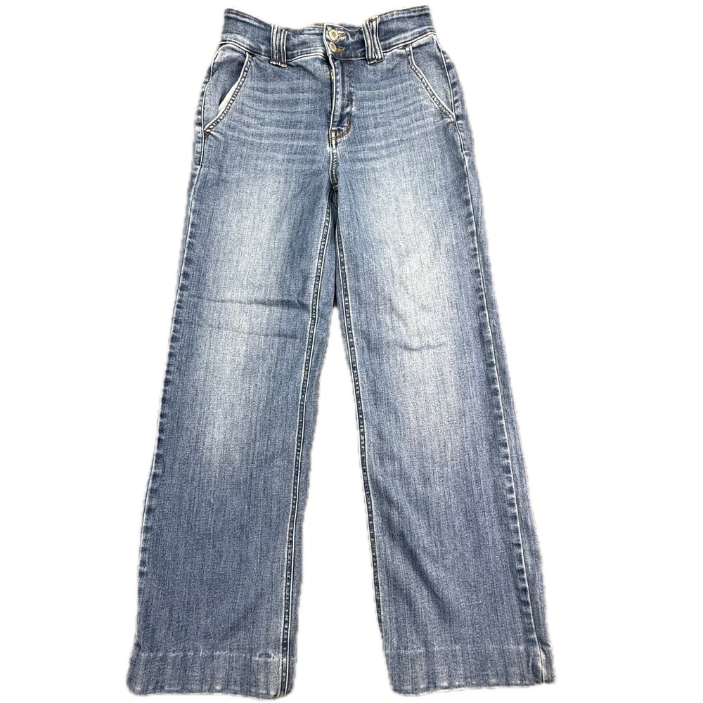 Judy Blue Wide Leg Jeans Womens 9/29 Blue High Rise Medium Wash JB82558MD